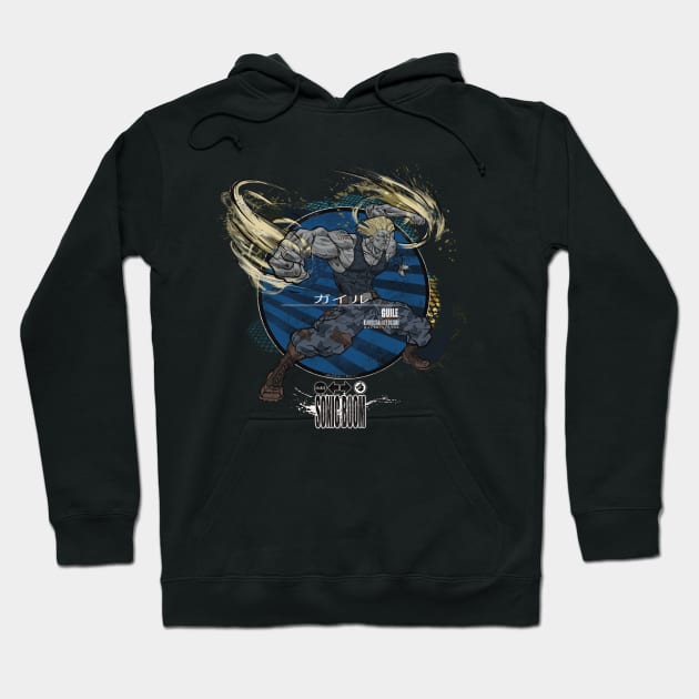 GUILE: SONIC BOOM - BLUE Hoodie by JF Penworks